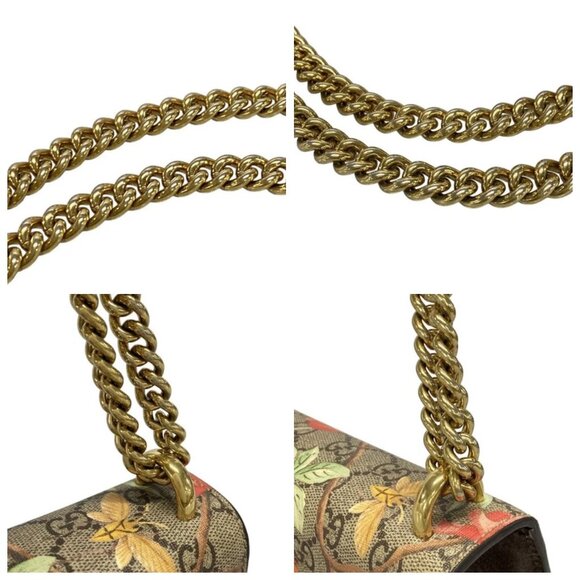 GUCCI Padlock Small/Guccitian Beige Ebony Multi PVC Leather 632-080925 - Picture 7 of 14